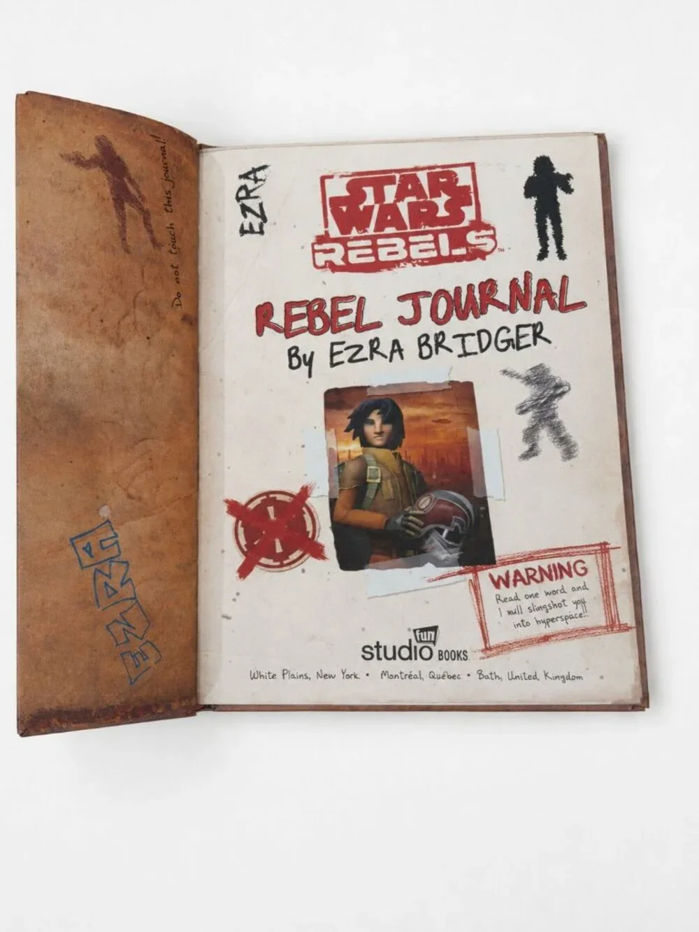 Star Wars Rebels Rebel Journal Ezra Bridger Hardcover Kids Book Like New
